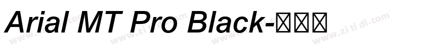 Arial MT Pro Black字体转换